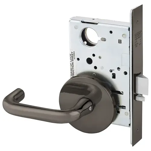 Mortise Lock Oxidized Satin Bronze Relieved Clear Coated