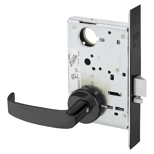 Mortise Lock Dark Oxidized Statuary Bronze Clear Coated