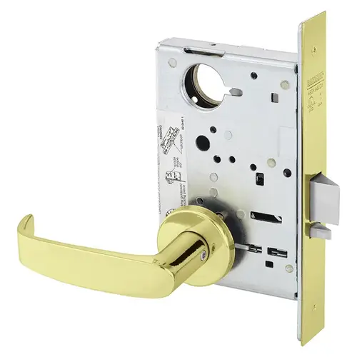 Mortise Lock Bright Brass