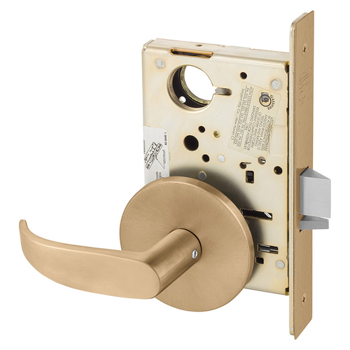 Mortise Lock Satin Bronze Clear Coated