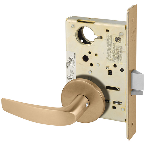 Mortise Lock Satin Bronze Clear Coated