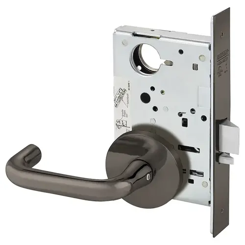 Mortise Lock Oxidized Satin Bronze Relieved Clear Coated