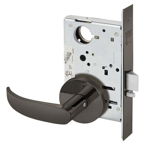 Mortise Lock Oxidized Satin Bronze Relieved Clear Coated