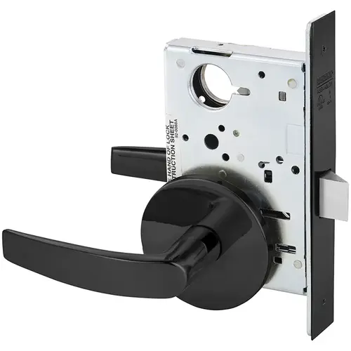 Mortise Lock Dark Oxidized Statuary Bronze Clear Coated