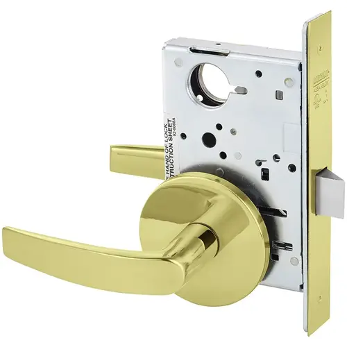 Mortise Lock Bright Brass