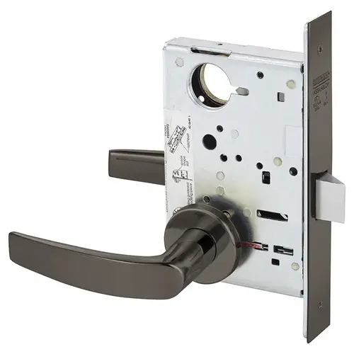 Mortise Lock Oxidized Satin Bronze Relieved Clear Coated