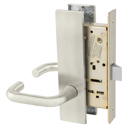 Mortise Lock Satin Nickel Plated Clear Coated