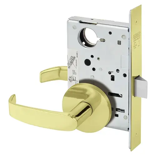 Mortise Lock Bright Brass