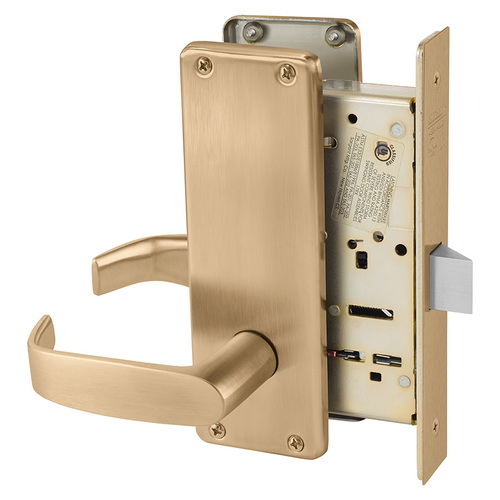 Mortise Lock Satin Bronze Clear Coated