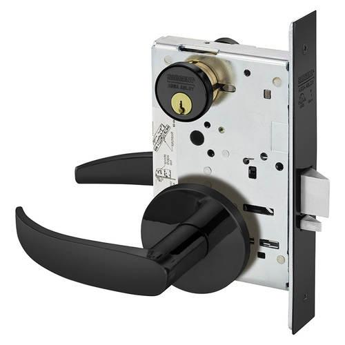 Mortise Lock Dark Oxidized Statuary Bronze Clear Coated