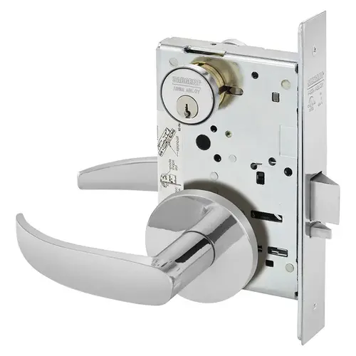 Mortise Lock Bright Chrome