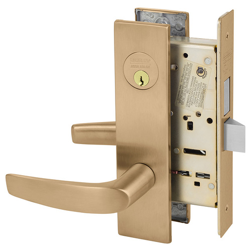 Mortise Lock Satin Bronze Clear Coated