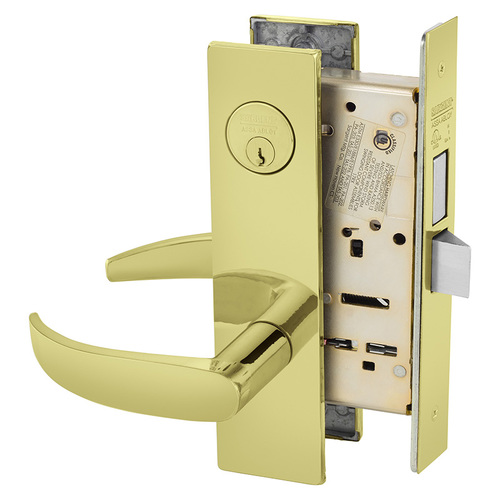 Mortise Lock Bright Brass