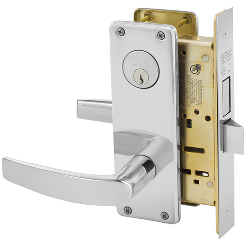 Mortise Lock Bright Chrome