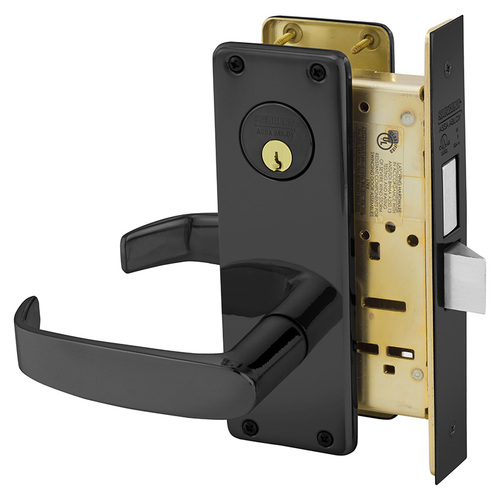 Mortise Lock Dark Oxidized Statuary Bronze Clear Coated