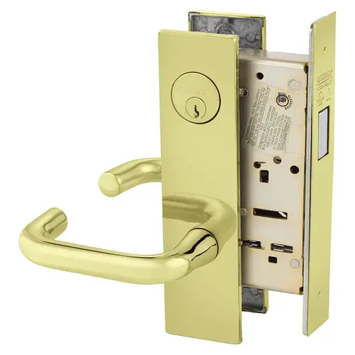 Mortise Lock Bright Brass