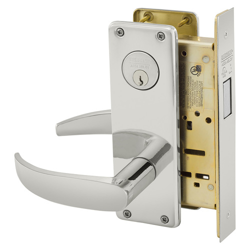 Mortise Lock Bright Stainless Steel