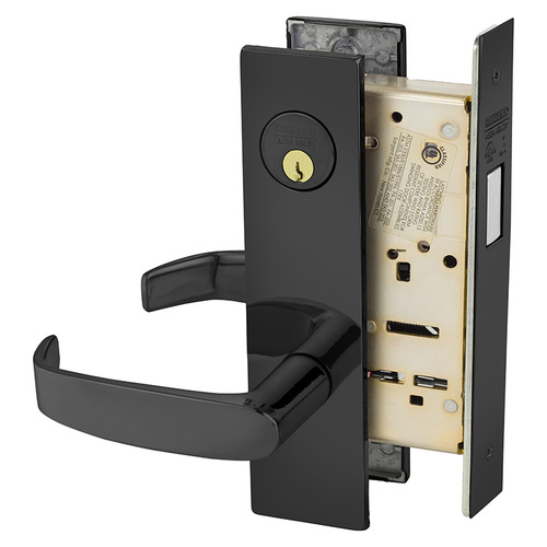 Mortise Lock Dark Oxidized Statuary Bronze Clear Coated