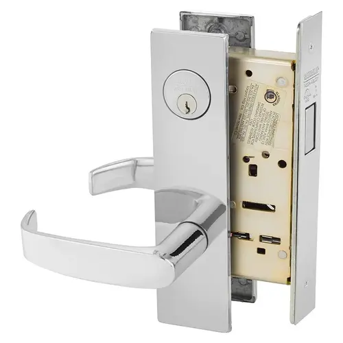 Mortise Lock Bright Chrome