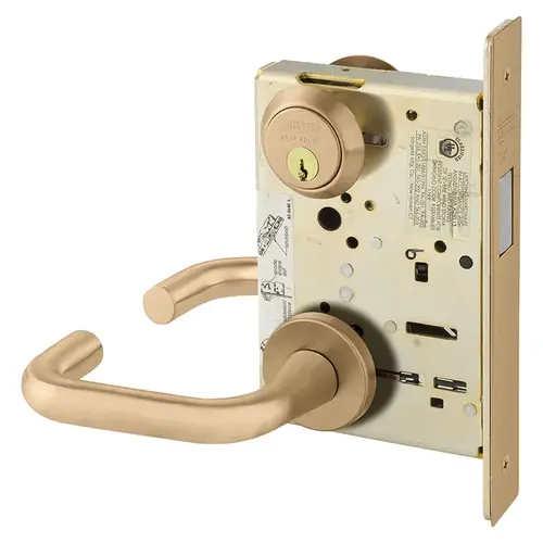 Mortise Lock Satin Bronze Clear Coated