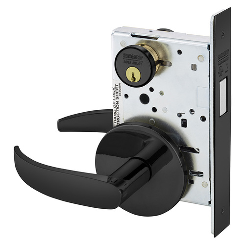 Mortise Lock Dark Oxidized Statuary Bronze Clear Coated