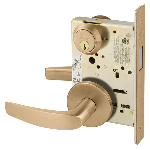 Mortise Lock Satin Bronze Clear Coated