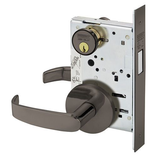 Mortise Lock Oxidized Satin Bronze Relieved Clear Coated