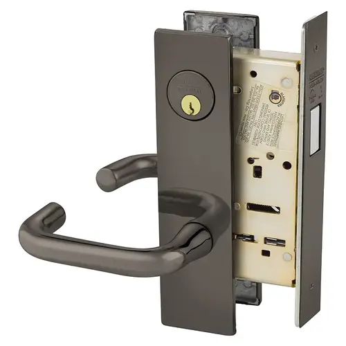 Mortise Lock Oxidized Satin Bronze Relieved Clear Coated