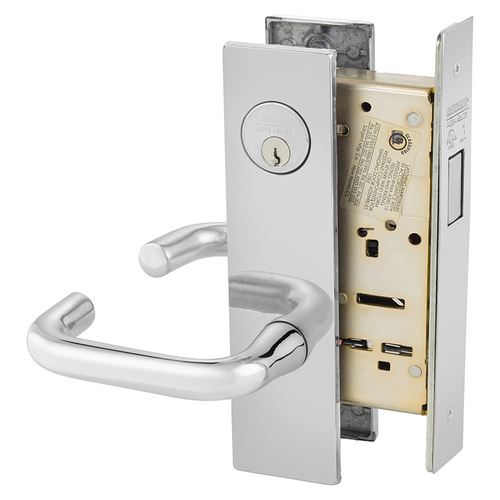 Mortise Lock Bright Chrome