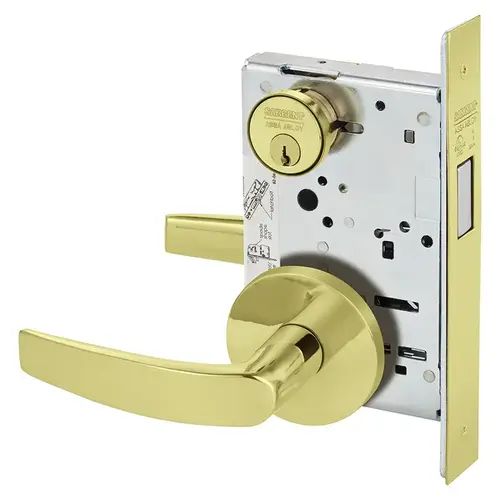 Mortise Lock Bright Brass