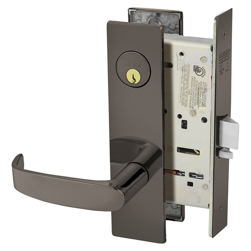 Mortise Lock Oxidized Satin Bronze Relieved Clear Coated