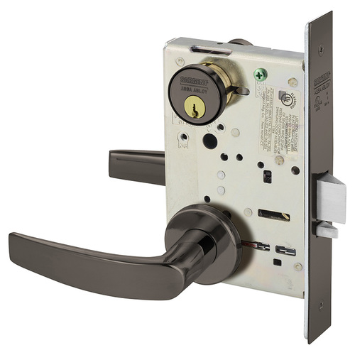 Mortise Lock Oxidized Satin Bronze Relieved Clear Coated