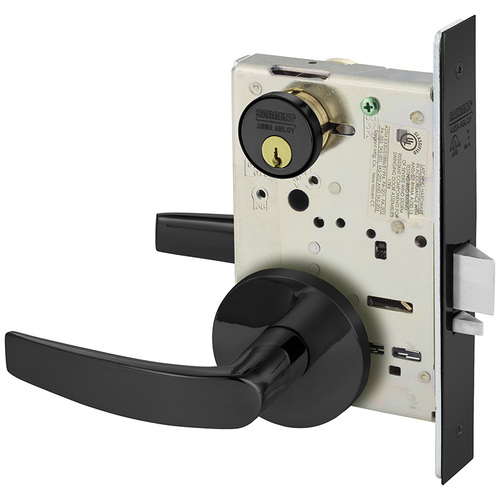 Mortise Lock Dark Oxidized Statuary Bronze Clear Coated