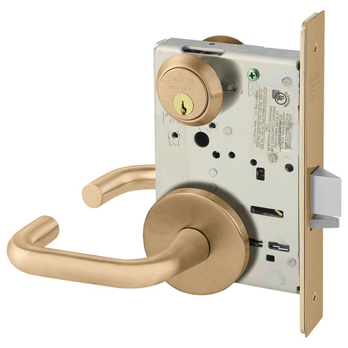 Mortise Lock Satin Bronze Clear Coated