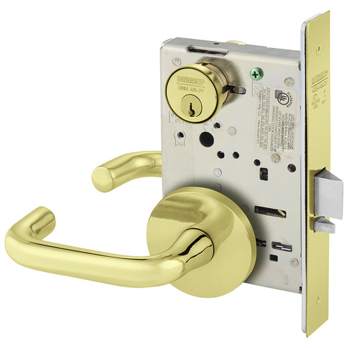 Mortise Lock Bright Brass