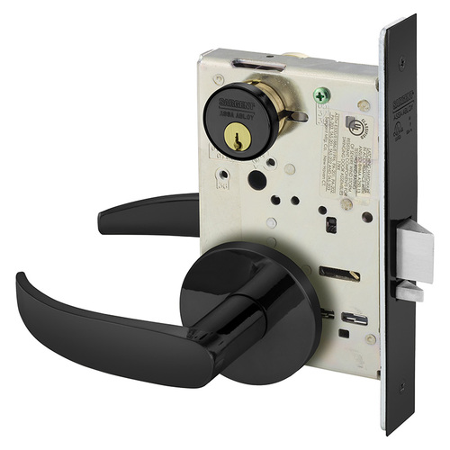 Mortise Lock Dark Oxidized Statuary Bronze Clear Coated