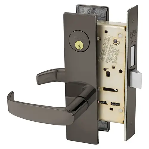 Mortise Lock Oxidized Satin Bronze Relieved Clear Coated