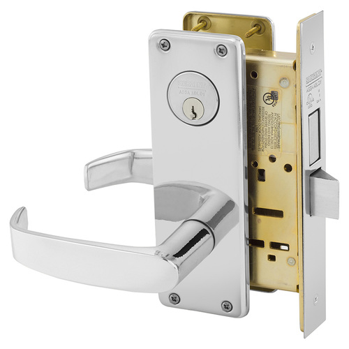 Mortise Lock Bright Chrome