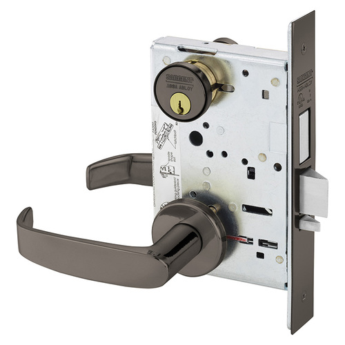 Mortise Lock Oxidized Satin Bronze Relieved Clear Coated