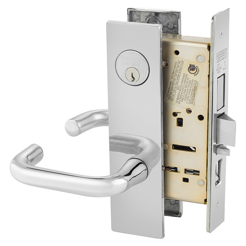 Mortise Lock Bright Chrome