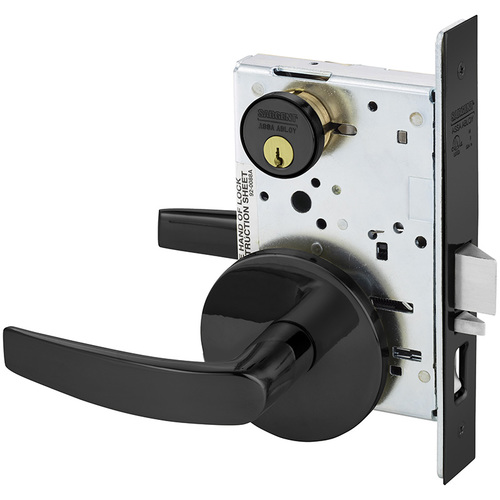 Mortise Lock Dark Oxidized Statuary Bronze Clear Coated