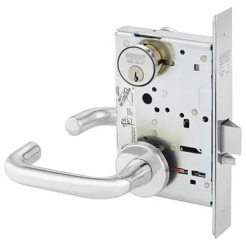 Mortise Lock Bright Chrome