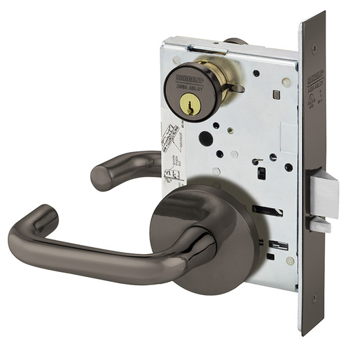 Mortise Lock Oxidized Satin Bronze Relieved Clear Coated