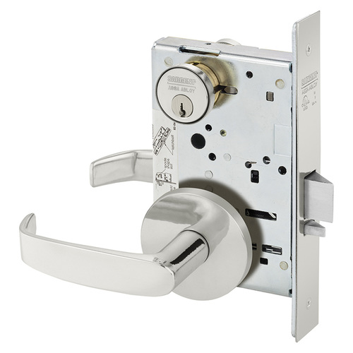 Mortise Lock Bright Stainless Steel