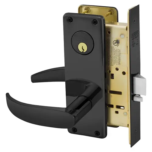 Mortise Lock Dark Oxidized Statuary Bronze Clear Coated