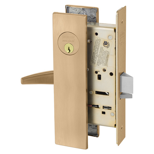 Mortise Lock Satin Bronze Clear Coated