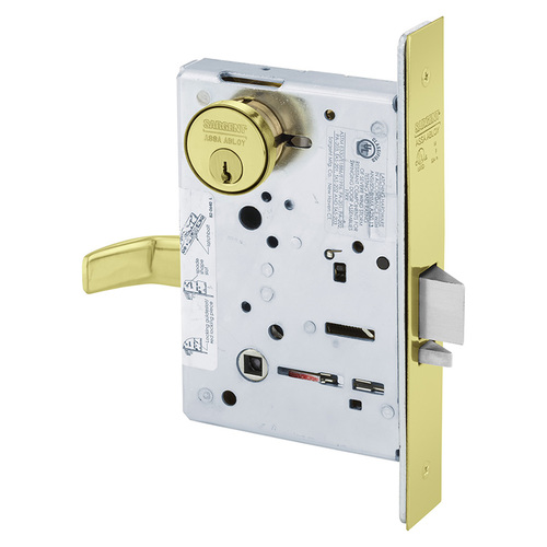 Mortise Lock Bright Brass