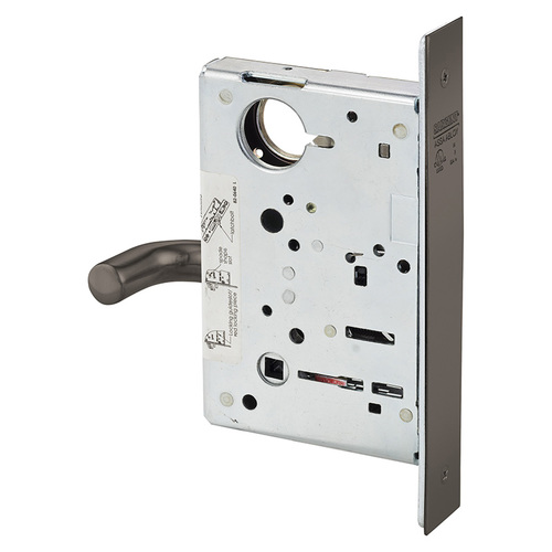 Mortise Lock Oxidized Satin Bronze Relieved Clear Coated