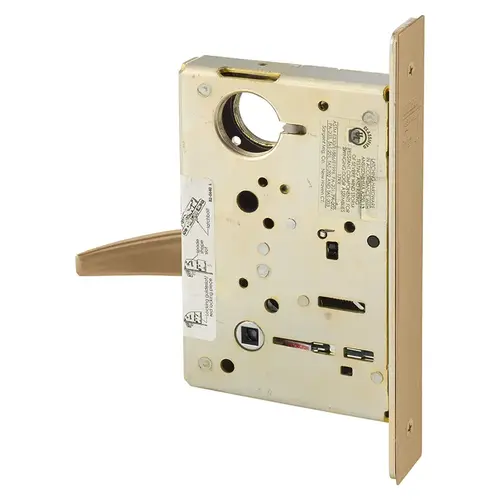 Mortise Lock Satin Bronze Clear Coated