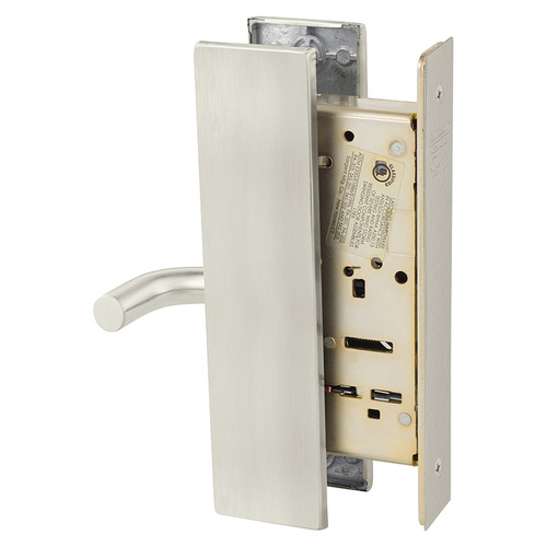 Mortise Lock Satin Nickel Plated Clear Coated